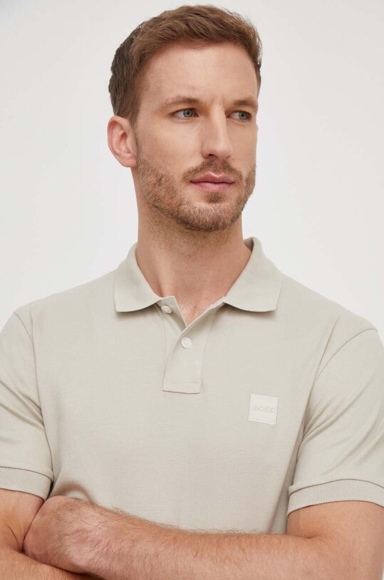 BOSS Orange tricou polo verde 50507803