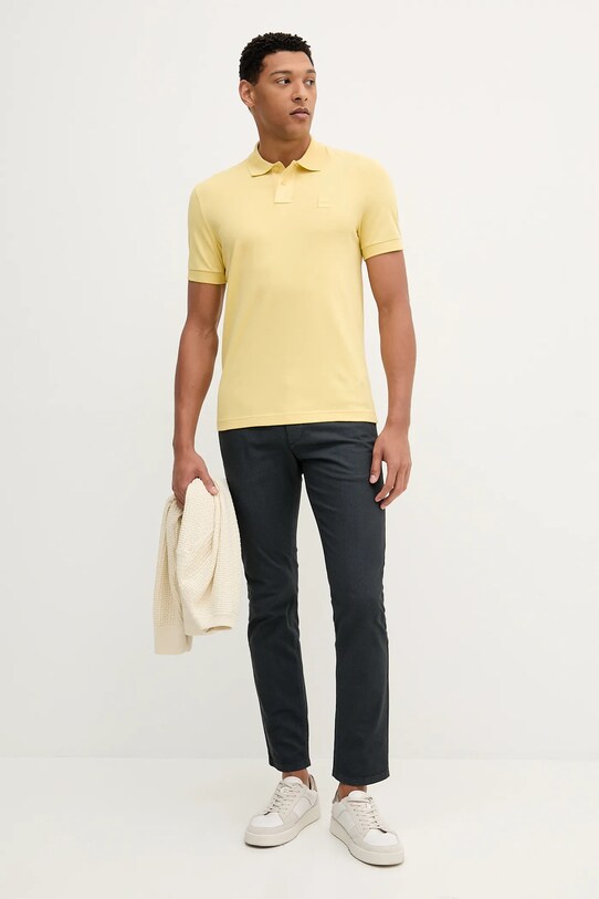 BOSS Orange tricou polo 50507803 galben NC00