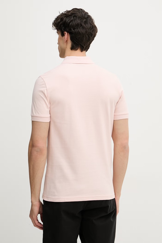 Oblečenie BOSS Orange polo tričko pánske bavlnené s elastanom Passenger 50507803 ružová