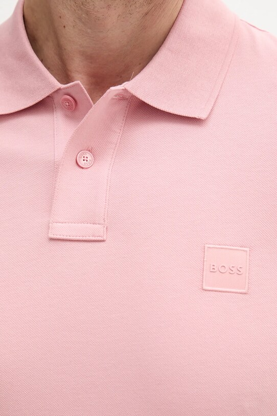 BOSS Orange tricou polo roz 50507803
