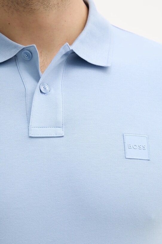 BOSS Orange tricou polo albastru 50507803