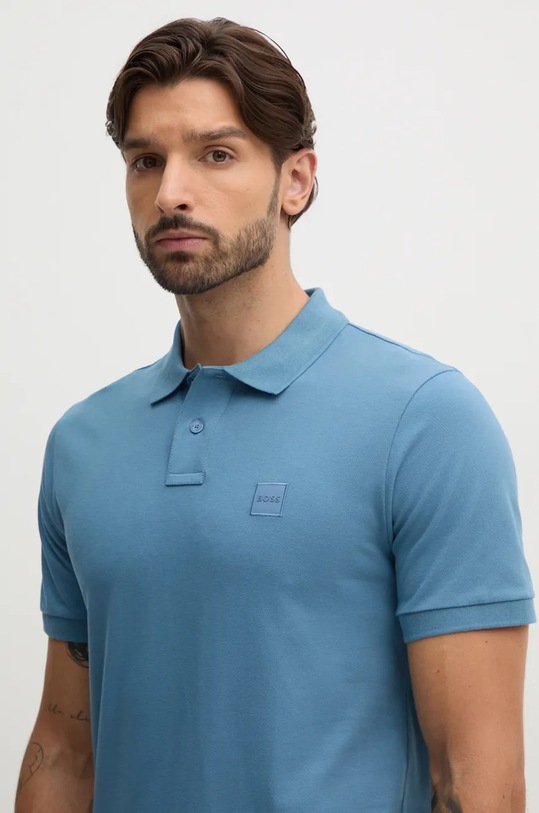 BOSS Orange tricou polo Passenger albastru 50507803