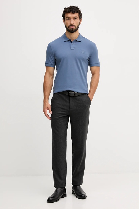 BOSS Orange tricou polo 50507803 albastru NC00