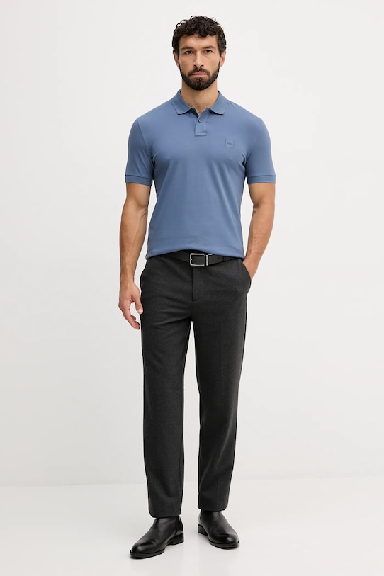 BOSS Orange polo 50507803 niebieski NC00