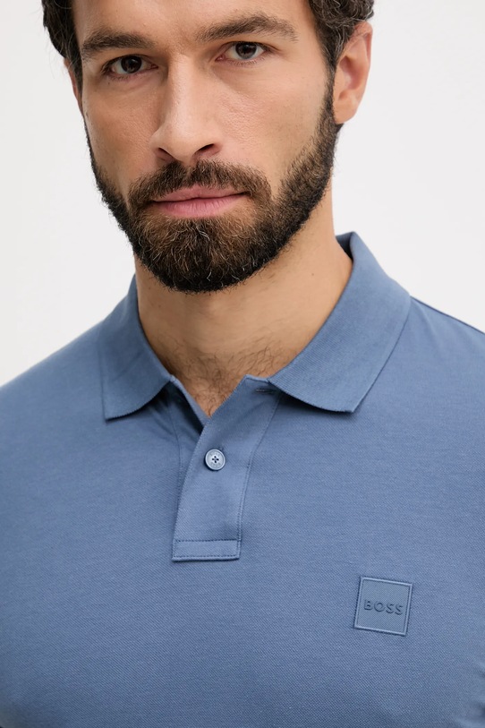 BOSS Orange tricou polo albastru 50507803