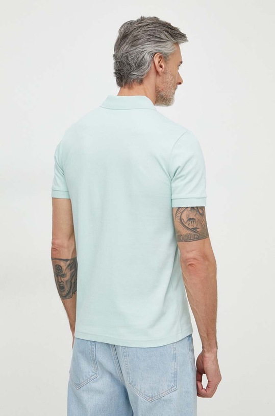 Oblačila BOSS Orange polo majica moška iz bombaža z elastanom Passenger 50507803 turkizna