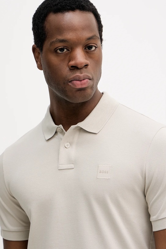 BOSS Orange polo beżowy 50507803