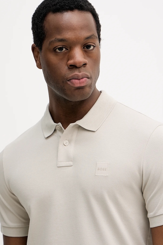 BOSS Orange polo beżowy 50507803