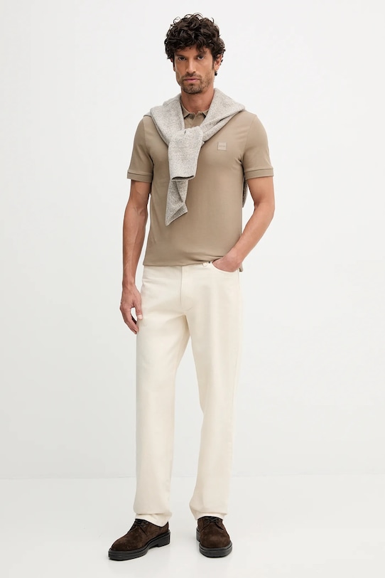 BOSS Orange tricou polo 50507803 bej NC00