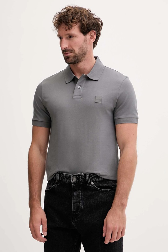 Polo tričko BOSS Orange šedá 50507803
