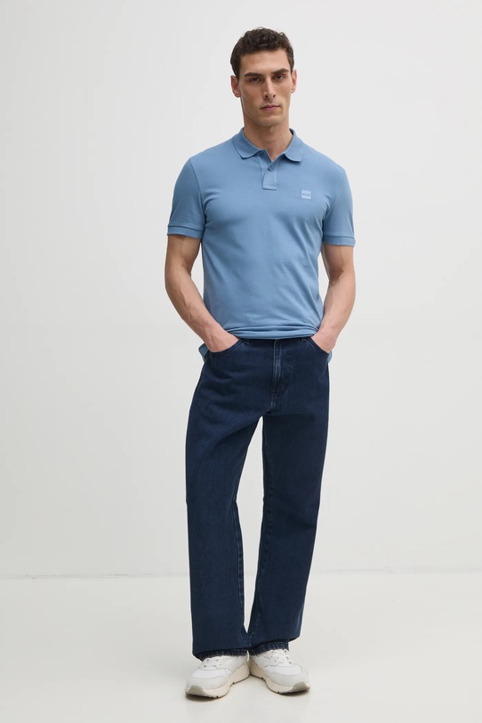 Поло BOSS Orange Passenger 50507803 блакитний AA00