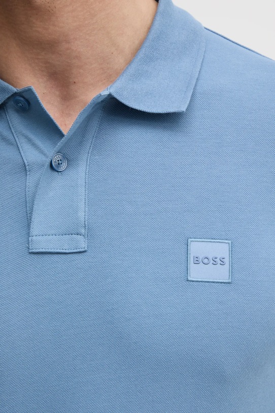 Поло BOSS Orange Passenger 50507803 блакитний