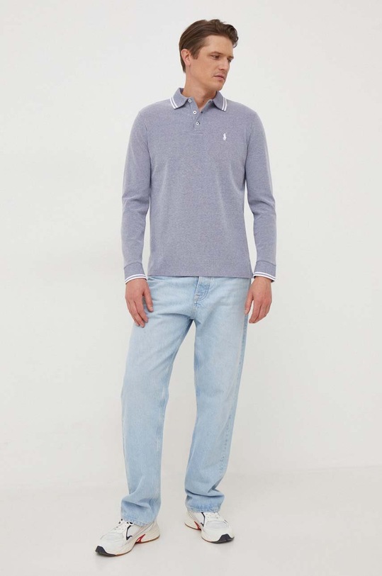 Odzież Polo Ralph Lauren longsleeve 710927055 granatowy