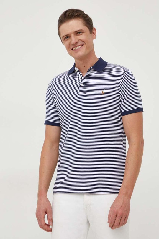 Polo Ralph Lauren polo bawełniane granatowy 710929079
