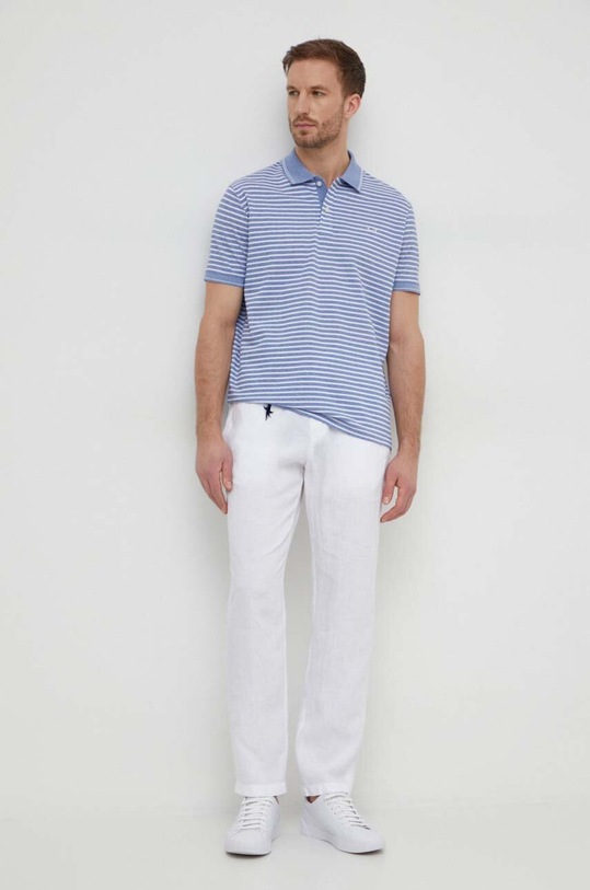 Paul&Shark polo bawełniane 24411236 biały SS24