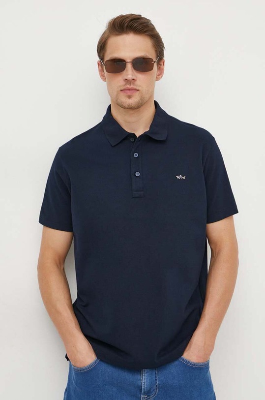 Paul&Shark polo bawełniane bawełna granatowy 24411247