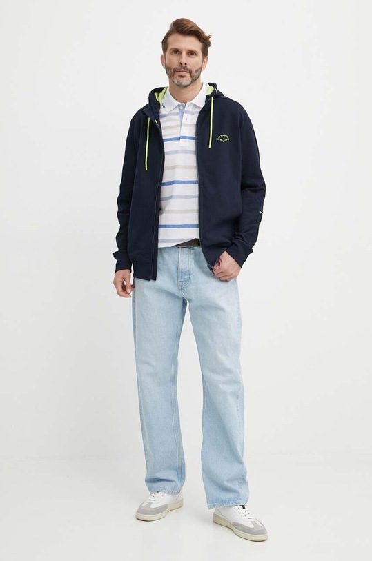 Paul&Shark polo bawełniane 24411269 biały SS24