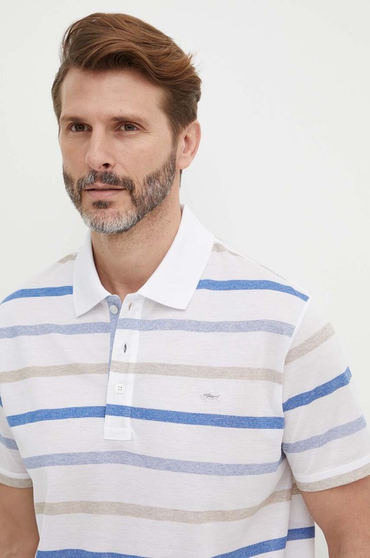 Paul&Shark polo bawełniane biały 24411269