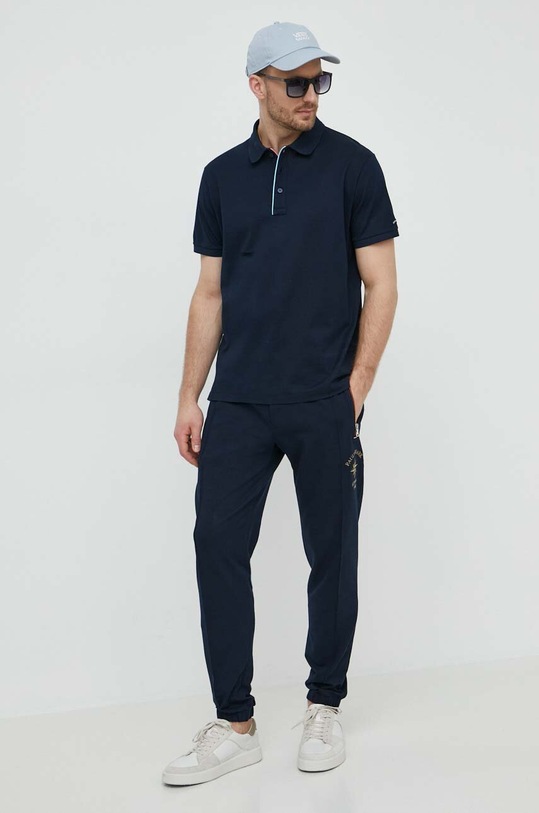 Paul&Shark polo bawełniane 24411322 granatowy SS24