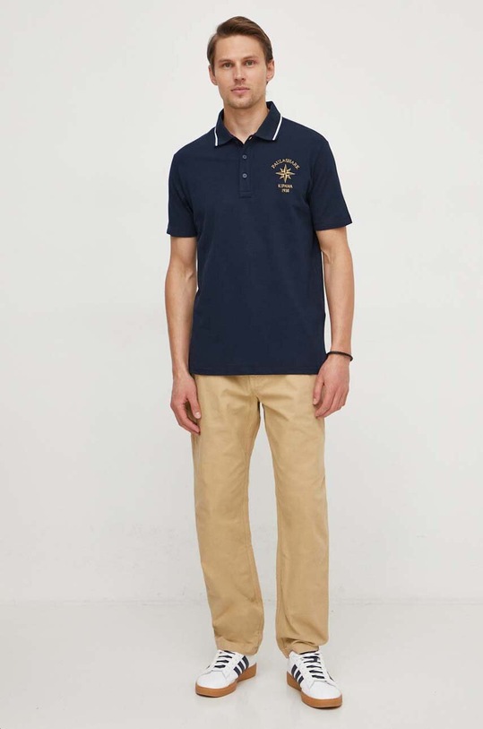 Paul&Shark polo bawełniane 24411350 granatowy SS24