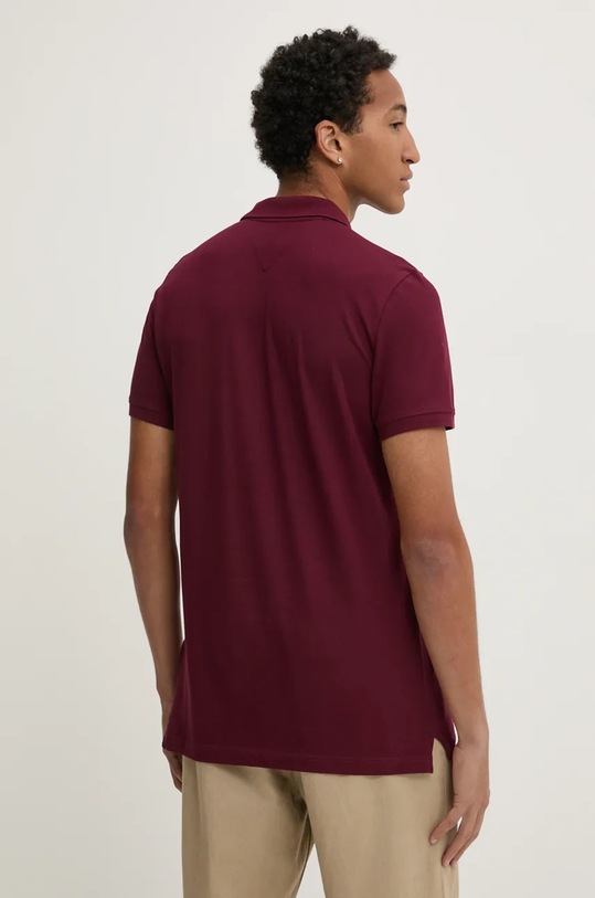 Odzież Tommy Jeans polo bawełniane DM0DM18312 bordowy