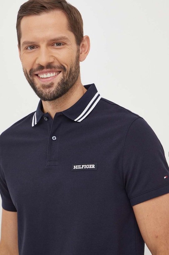 Tommy Hilfiger polo MW0MW33583 granatowy SS24