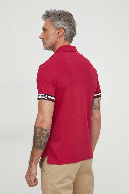 Îmbrăcăminte Tommy Hilfiger tricou polo MW0MW33585 burgundia