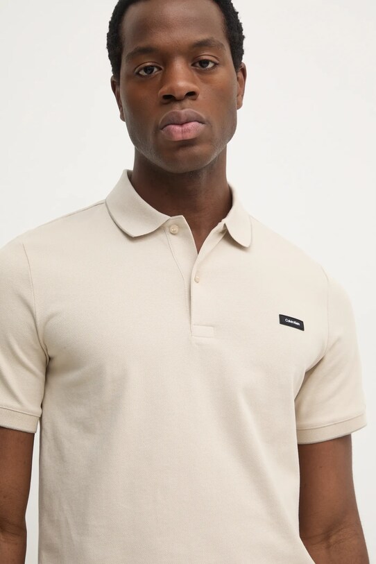 Πόλο Calvin Klein μπεζ K10K112751