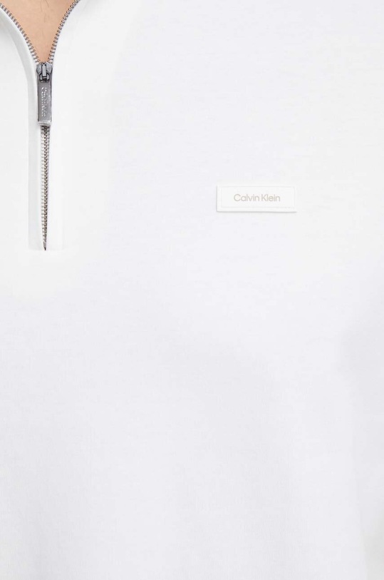 Pamučna polo majica Calvin Klein bijela K10K112754