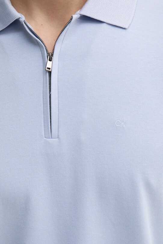 Bavlnené polo tričko Calvin Klein K10K112754 modrá