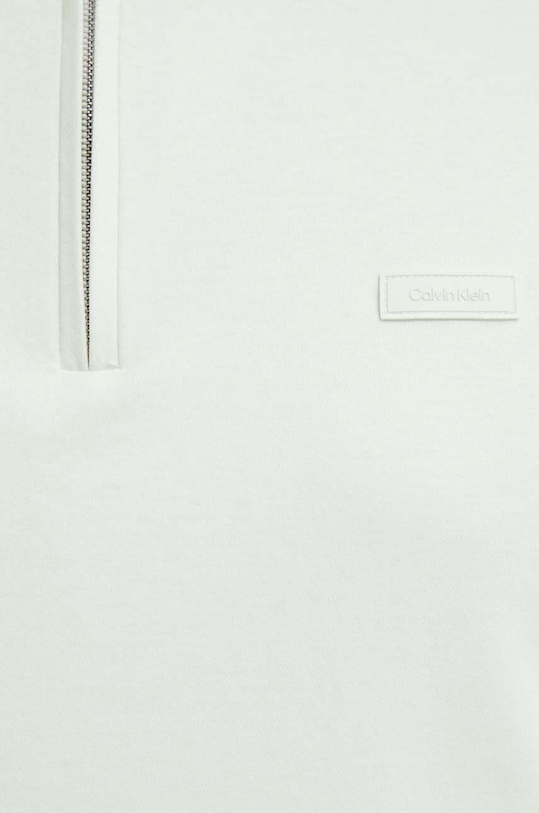 Βαμβακερό μπλουζάκι πόλο Calvin Klein πράσινο K10K112754