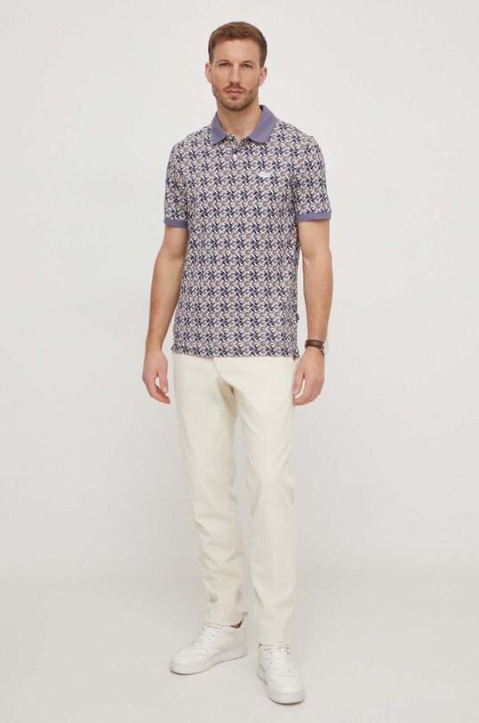 Odzież Guess polo M4RP09.K7O64 fioletowy