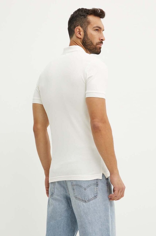 Тениска с яка Calvin Klein Jeans J30J325269 бежов AW24
