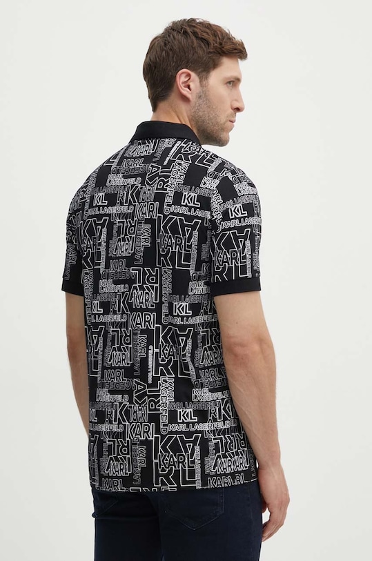Ruházat Karl Lagerfeld pamut póló 541224.745082 fekete