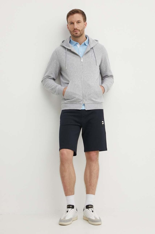 Karl Lagerfeld polo bawełniane 541233.745403 niebieski SS24
