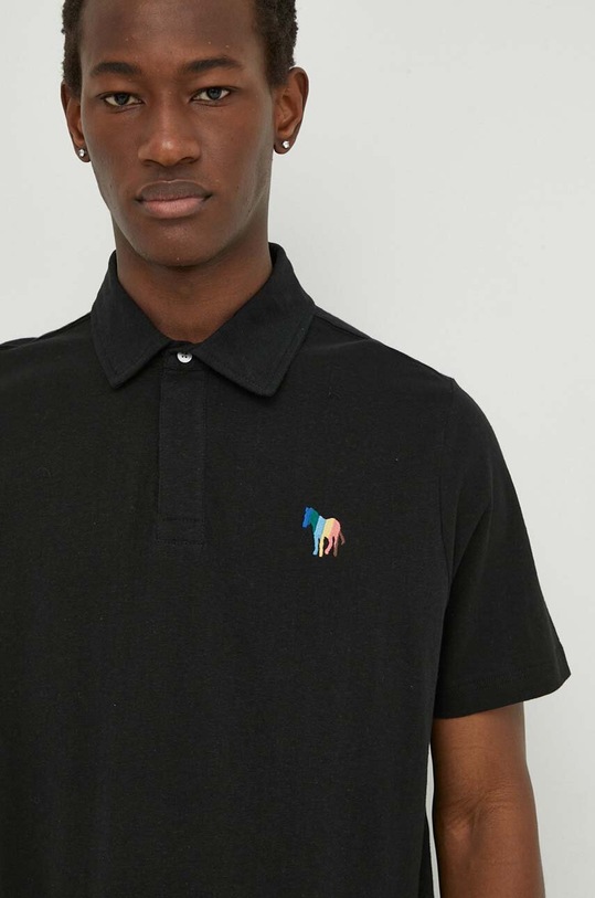 PS Paul Smith polo z domieszką lnu czarny M2R.980XE.M22021