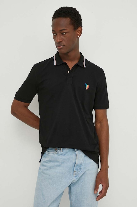 PS Paul Smith polo z elastanem czarny M2R.151LE.M21511
