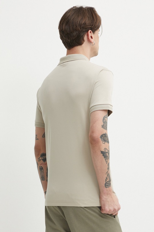 Odzież Tiger Of Sweden polo bawełniane Riose T68882038 beżowy