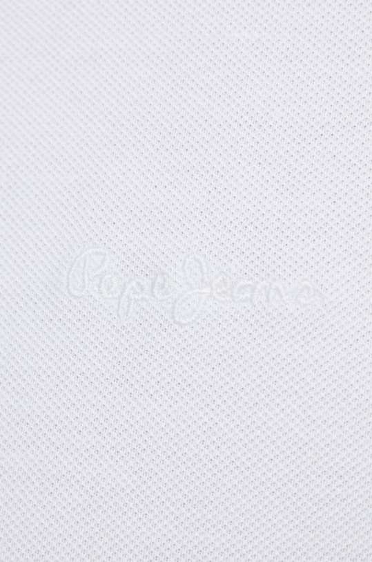 Pepe Jeans polo bawełniane NEW OLIVER GD biały PM542099