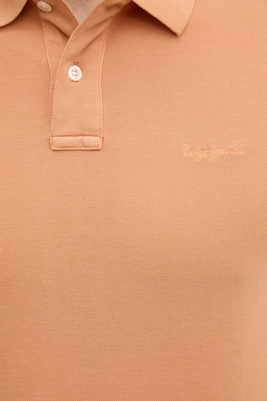 Pepe Jeans polo bawełniane PM542099 pomarańczowy
