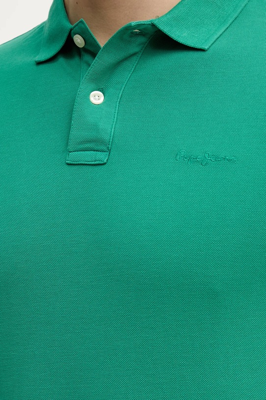 Хлопковое поло Pepe Jeans зелёный PM542099