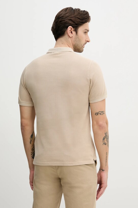 Odzież Pepe Jeans polo bawełniane PM542099 beżowy