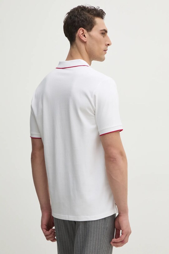 Îmbrăcăminte Pepe Jeans polo de bumbac Hans PM542101 alb