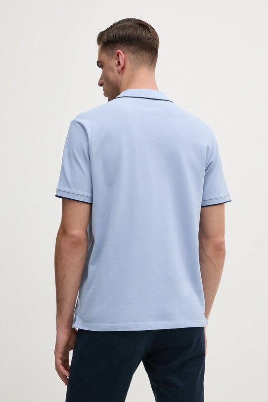 Одяг Бавовняне поло Pepe Jeans Hans PM542101 блакитний