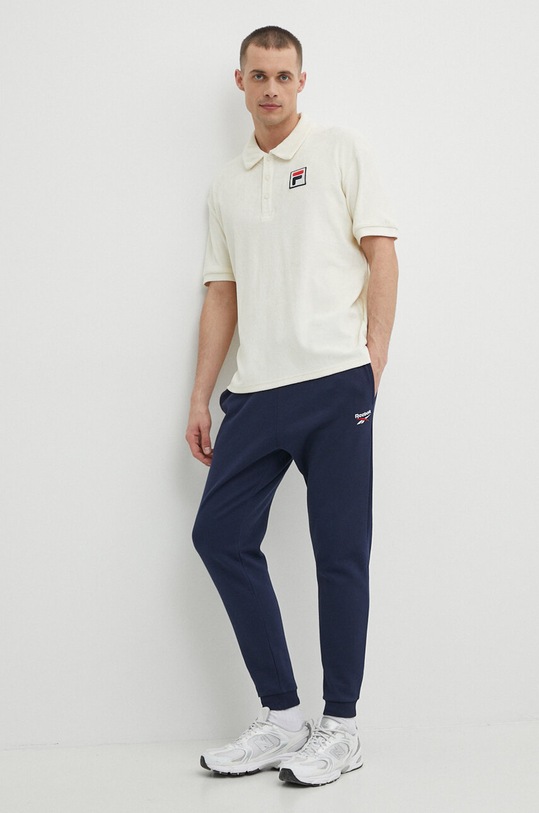 Fila polo de bumbac Liverpool FAM0650 bej SS24