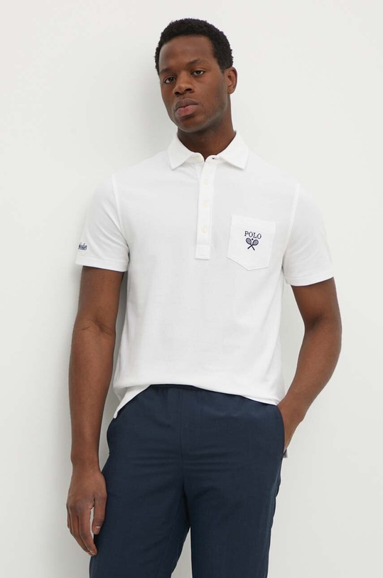 Polo Ralph Lauren polo de bumbac alb 710952180
