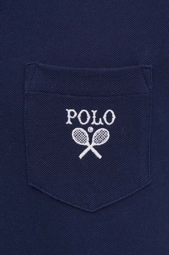 Bavlnené polo tričko Polo Ralph Lauren 710952180 tmavomodrá