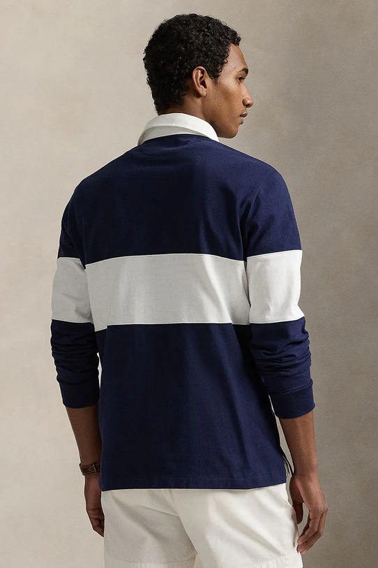 Polo Ralph Lauren longsleeve bawełniany 710938458 granatowy SS25