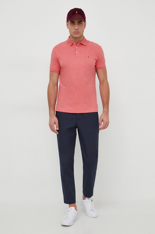 Хлопковое поло Polo Ralph Lauren 710704319 розовый SS25