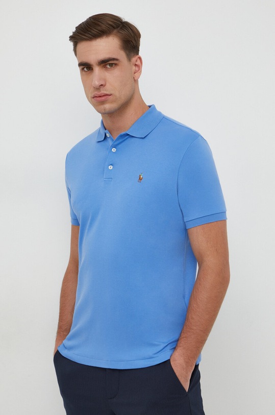 Polo Ralph Lauren polo bawełniane bawełna niebieski 710704319